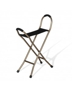 Baston con asiento cuatro patas de Ayudas dinamicas