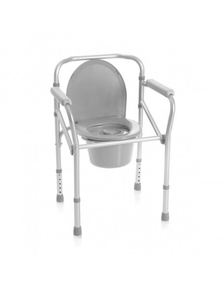 Silla de ducha con inodoro plegable en aluminio Silla con orinal plegable 'Casa' AD903 Sillas con inodoro