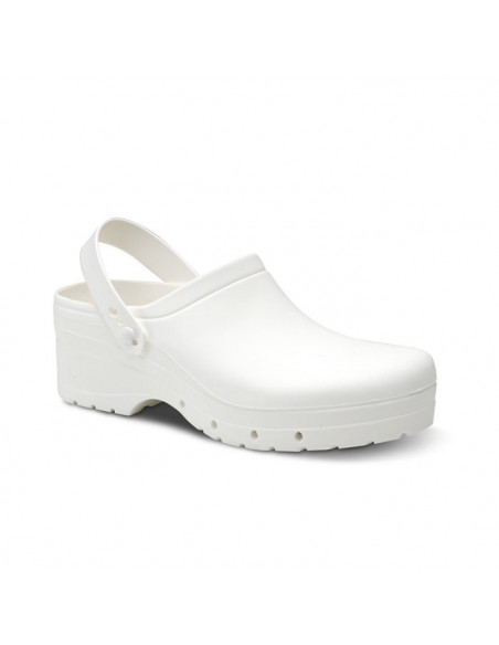 Zuecos industriales unisex blanco