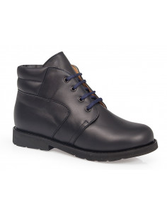 Botin para nino azul de cordones