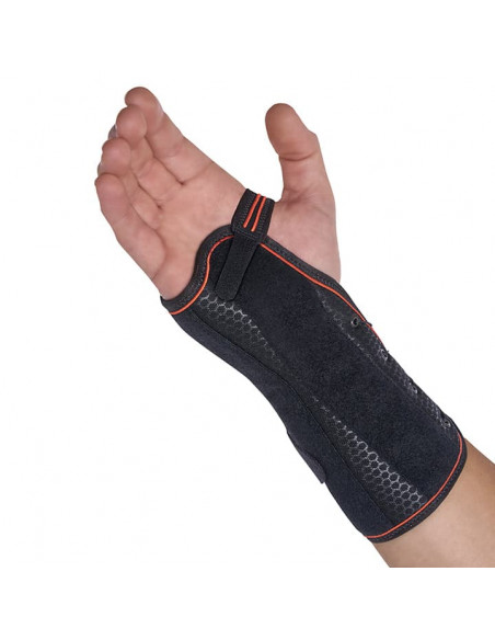 Munequera semirrigida con ferula palmar dorsal FAST LACING 1