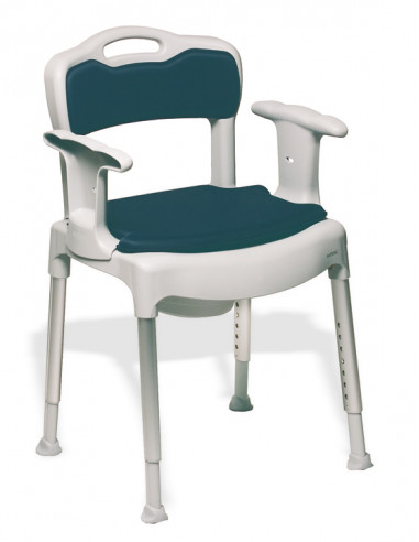 Silla WC Ligera 4 en 1 Regulable en altura Resistente 130kg