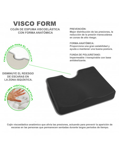 Cojin viscoelastico anatomico Visco Form 2