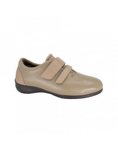 Calzado senora lisa velcro ELASTIC camel