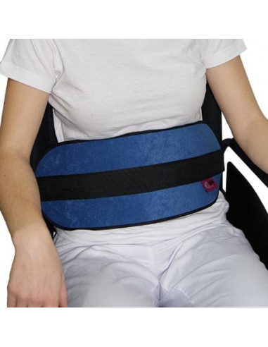 Cinturón transpirable abdominal para silla con soporte perineal