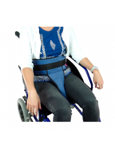Cinturon perineal acolchado para silla de ruedas
