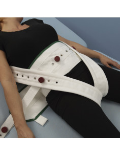 Cinturon abdominal con cinturones pelvicos de ayudas dinamicas