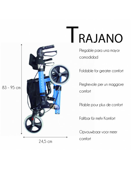 Andador Rollator 4 ruedas TRAJANO 4