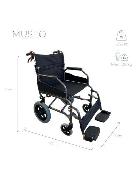 Silla de ruedas de aluminio MUSEO 5