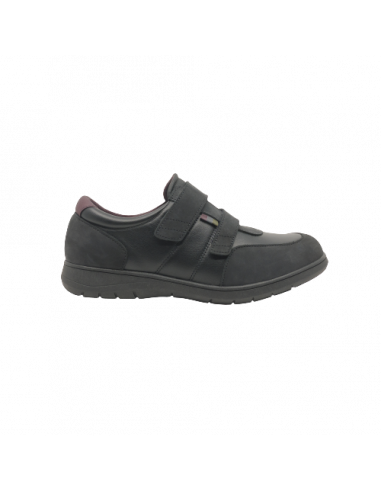 Calzado casual caballero con  velcros  ELASTIC negro