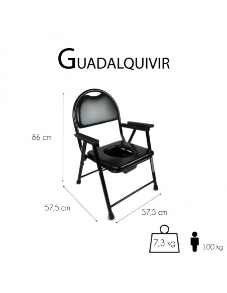Silla WC plegable GUADALQUIVIR 1