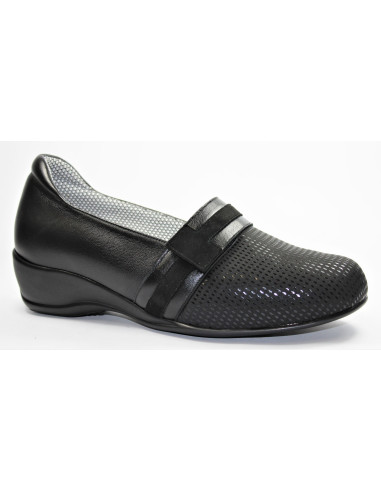 Zapato de senora con cuna y pala elastica FEME