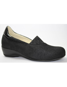 Zapato de mujer con cuna y pala lycra elastica INDIANA