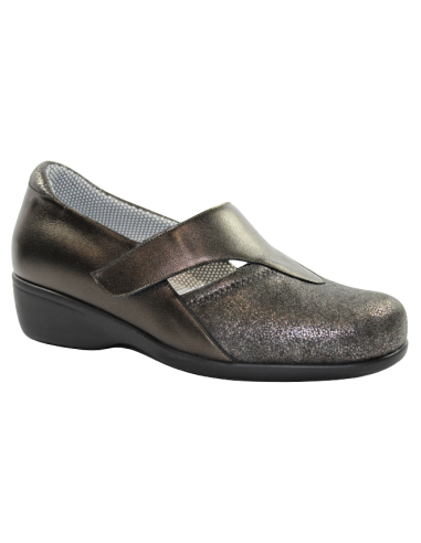 Zapato super ancho de mujer con pala elastica CIRCE