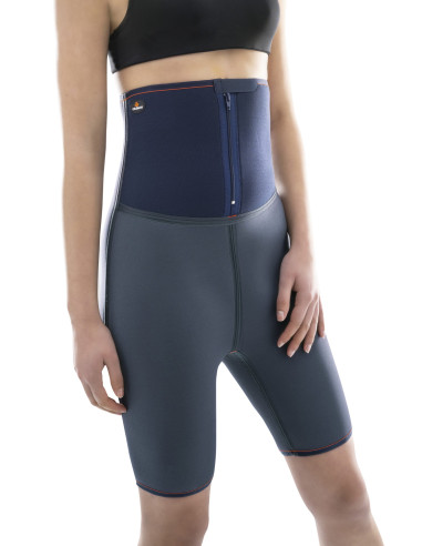 Pantalon De Neopreno Alto gris