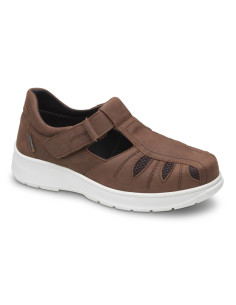 Zapato para hombre diabetico especial pie reumatico marron